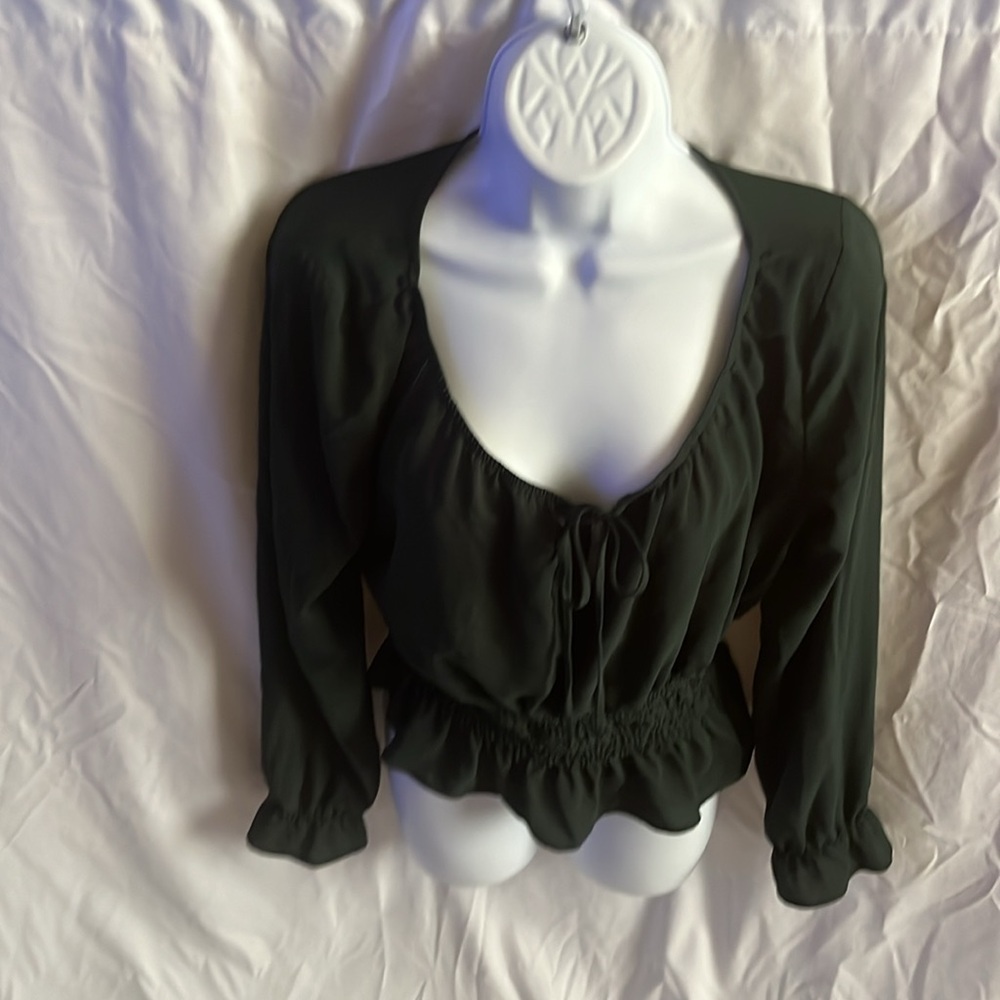 Green blouse